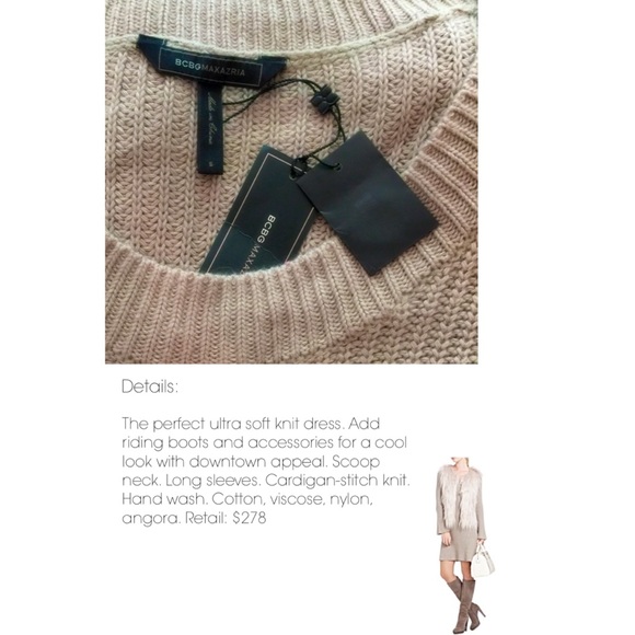 Gifted in a Bundle 🎊 HP BCBG Angora Sweater Dress - Picture 3 of 4