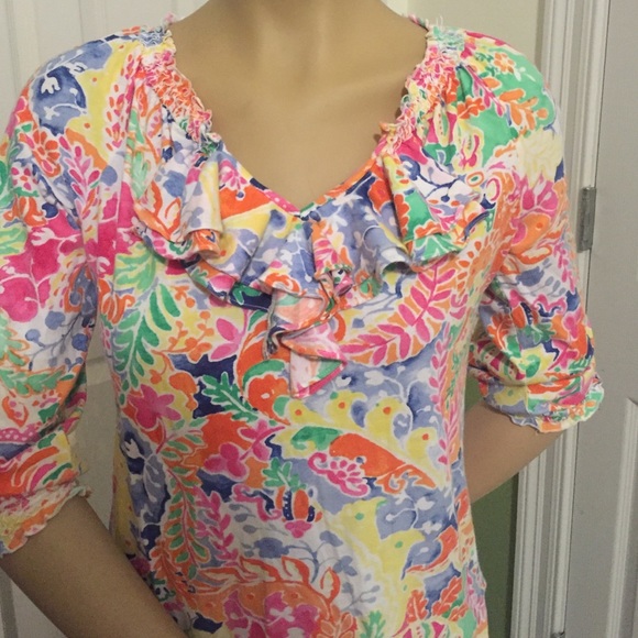 A Ralph Lauren brightly colored cotton blouse