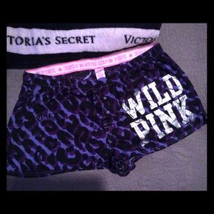 SALE!LOVE PINK by VS boxer shorts size L like new