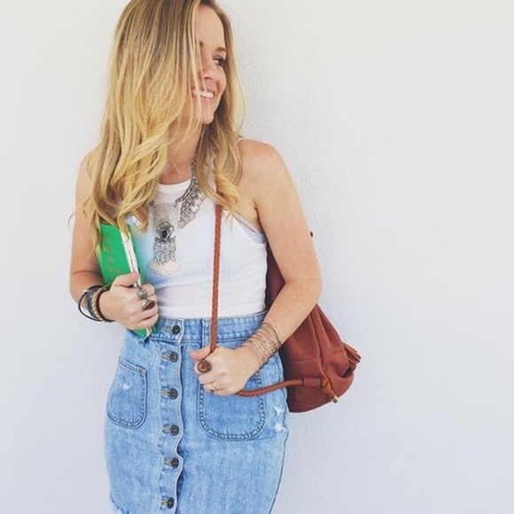 LF Denim Skirt - Picture 3 of 4