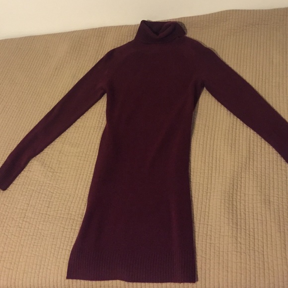 Turtle neck sweater dress