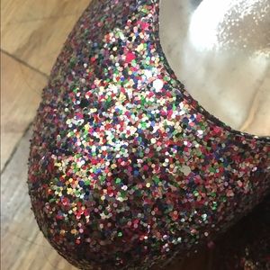 Rainbow Glitter Disco Platforms