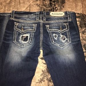 Rock Revival Distressed Pocket Kai Bootcut
