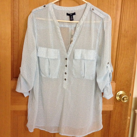 GAP Tops - ❌Final Price Gap light blue blouse