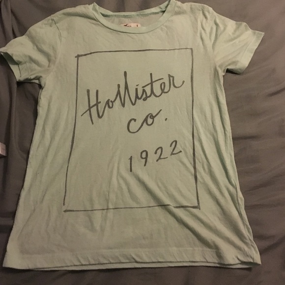 Mint-blue color Hollister shirt!