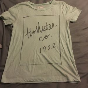 Mint-blue color Hollister shirt!