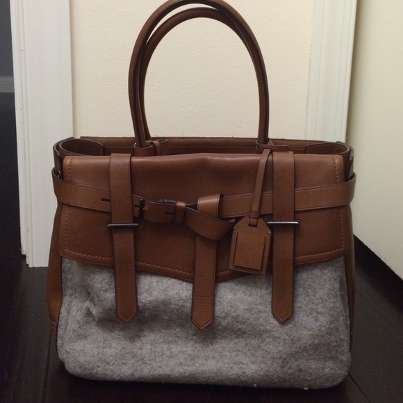 Reed Krakoff Boxer Tote, Grey & Brown