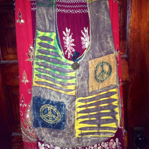Himalaya handcrafted in Nepal hobo handbag purse