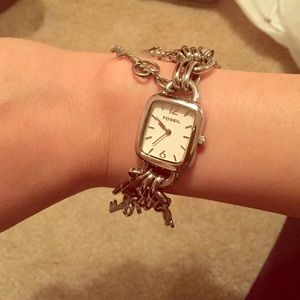 Fossil charm bracelet watch