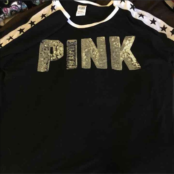 PINK Victoria's Secret Tops - Large RARE bling tee PINK