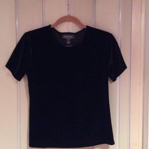 Black velvet tee.