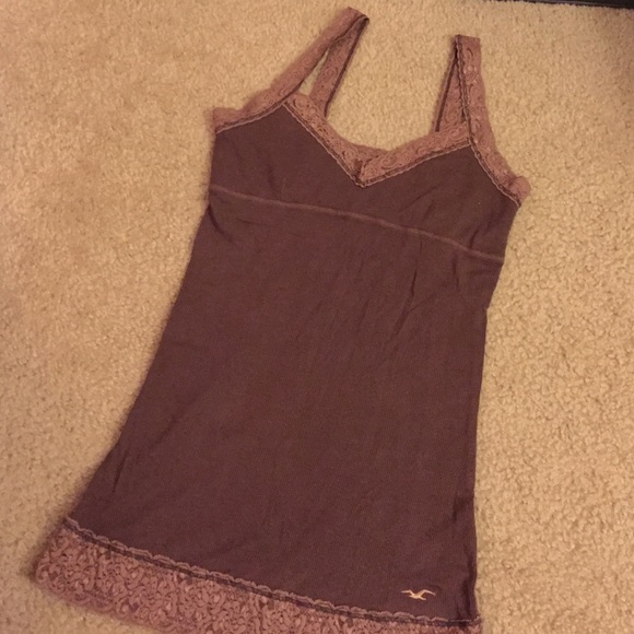 hollister lace tank top