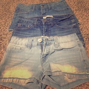 3 pairs of shorts