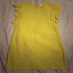Kate spade silk yellow top