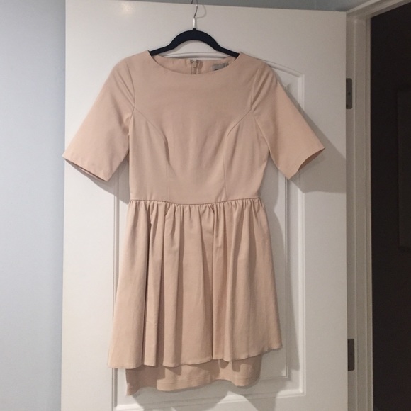 Blush ASOS Peplum Skater Dress - Picture 2 of 3