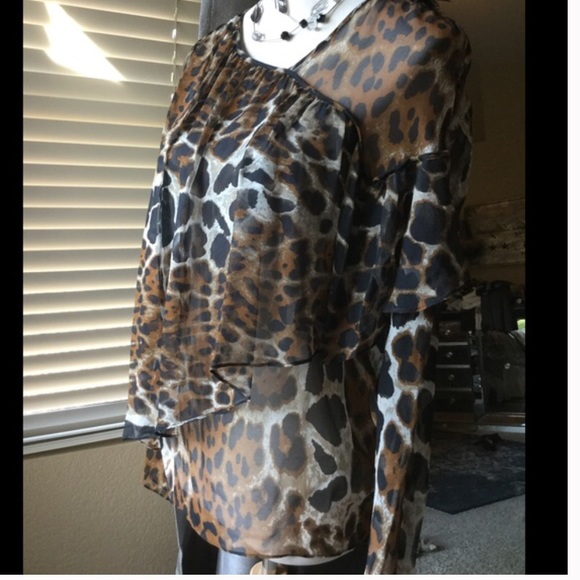 Robert Rodriguez⚜Gorgeous animal print silk top - Picture 2 of 4
