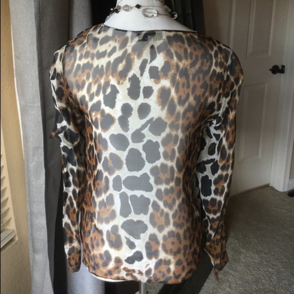 Robert Rodriguez⚜Gorgeous animal print silk top - Picture 3 of 4
