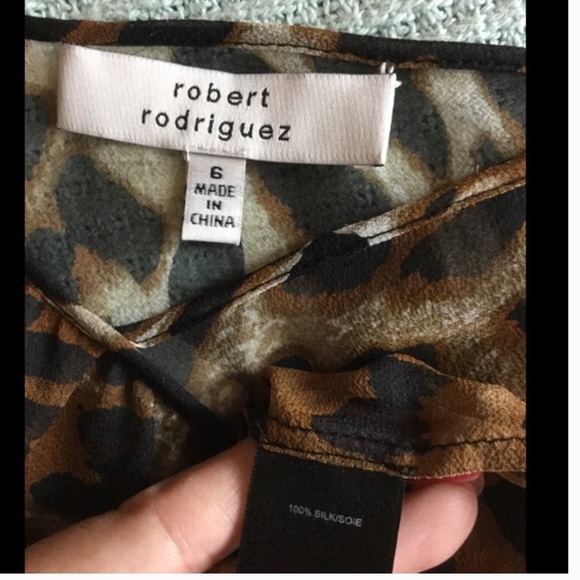 Robert Rodriguez⚜Gorgeous animal print silk top - Picture 4 of 4