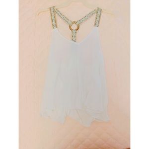 White Summer Cute Tank