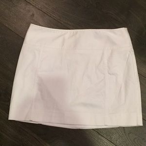 Express white mini skirt