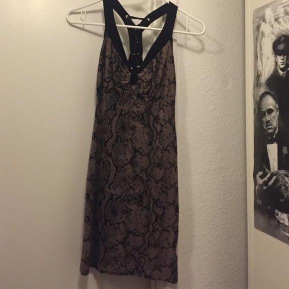 Sexy guess black and rose colored dress!