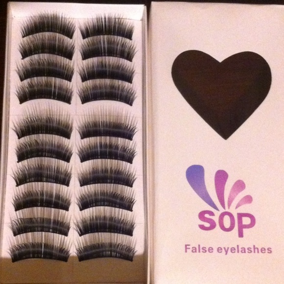 SOLD False eyelashes.