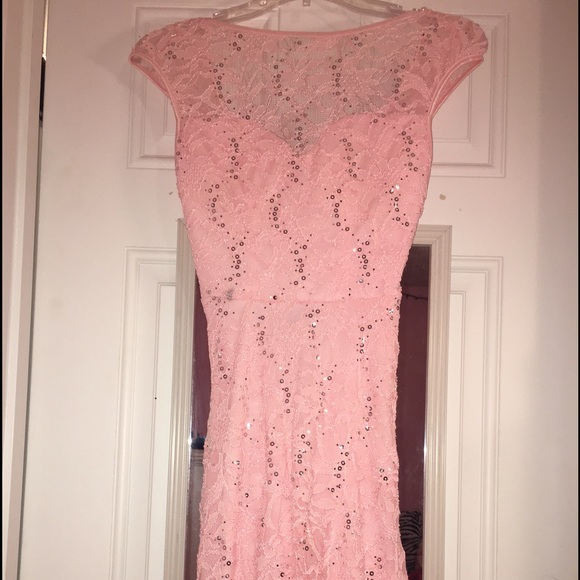 jcpenney Dresses Blush Pink Highlow Prom Dress Poshmark