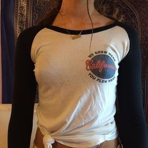 brandy we grew here u flew here california tee