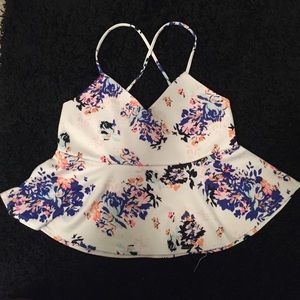 Floral Peplum Top