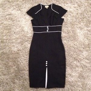 Black pin up style dress