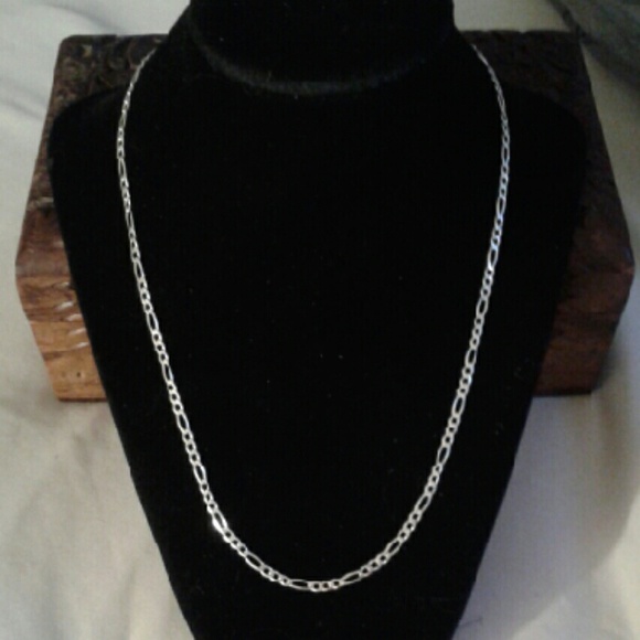 New Cuban Link Solid 925S/14K 3.5m Figaro 20"Nk - Picture 2 of 2