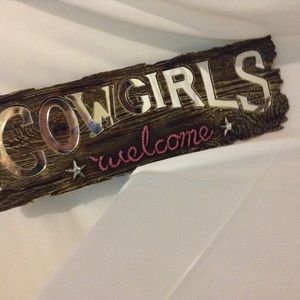 Cowgirls/Cowboys wall decoration