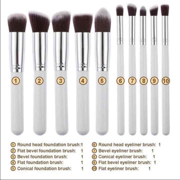 10 pcs makeup brush set - Picture 2 of 2