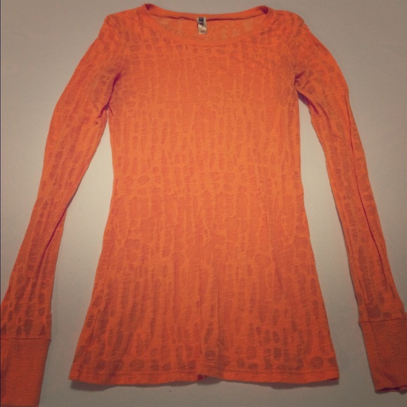 LAST CHANCE! BKE orange tear away top!