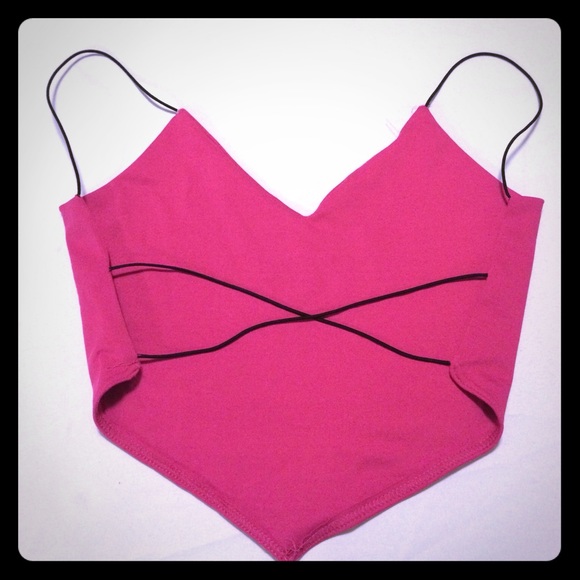 Eye Candy straps back crop top!