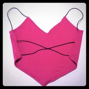 Eye Candy straps back crop top!
