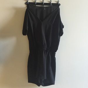 bcbg maxazaria black romper