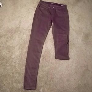 Levi's jeggings, purple and gold...rare