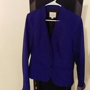 Ann Taylor Blazer, blue, size 6
