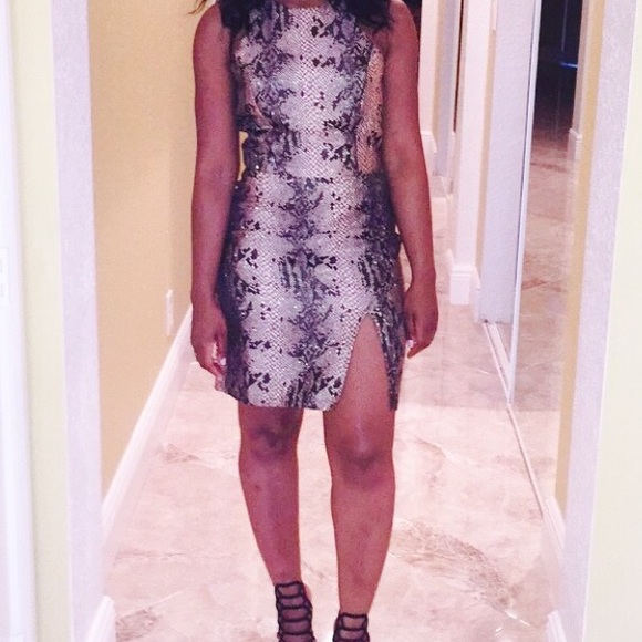 Gorgeous Missguided snakeskin dress!