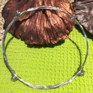 Metal Twist Bracelet w/4 Spiral Stations