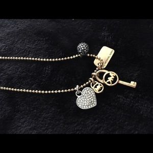 Michael Kors multi charm necklace. SALE TODAY ONLY