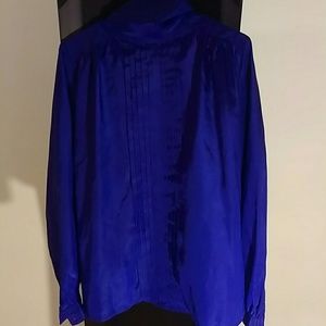 Vintage pleated front blouse