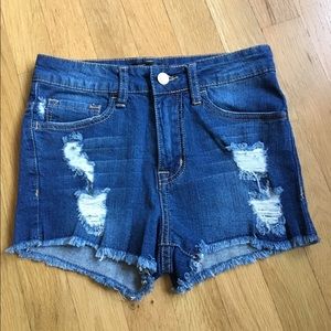 High Waisted Jean Shorts
