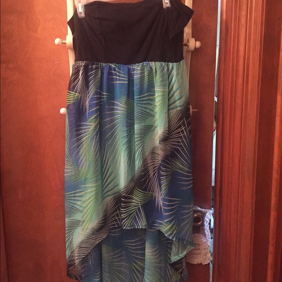 Strapless High/Low Summer Dress