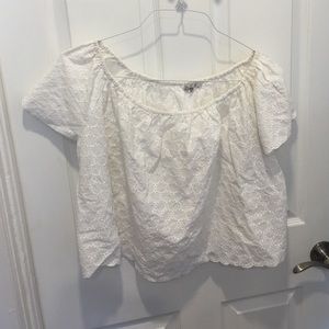 Zara size large cropped/off the shoulder