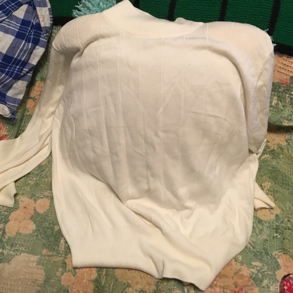 Cream-colored mock turtleneck