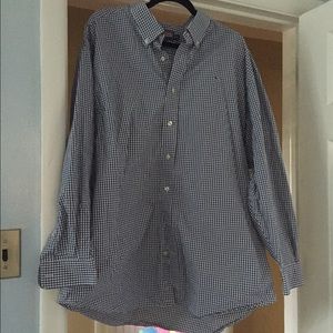 Men's XXL Navy Check Blue Vineyard Vines Button Up