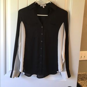 Express Portofino Shirt - black and white