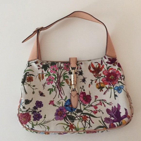 AUTHENTIC GUCCI FLORAL JACKIE BAG